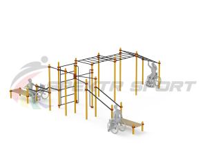 Купить Спортивный комплекс для инвалидов-колясочников WRK-D23_76mm в Протвине 