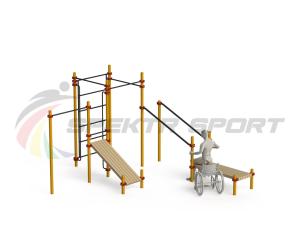Купить Спортивный комплекс для инвалидов-колясочников WRK-D20_76mm в Протвине 