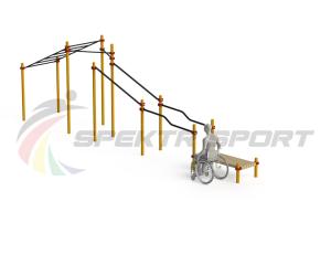 Купить Спортивный комплекс для инвалидов-колясочников WRK-D22_76mm в Протвине 